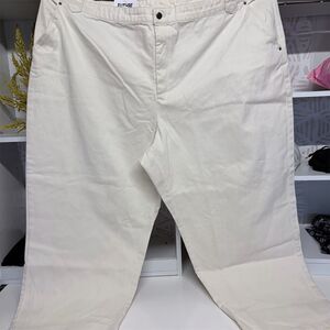 Elegant Cream Women's Pants